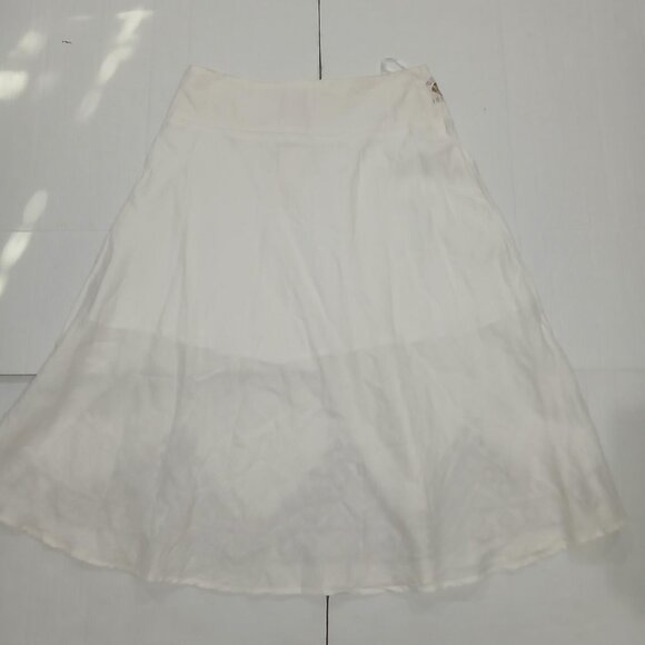 GASOLINO women's midi cream flared skirt size XL. - Picture 2 of 13